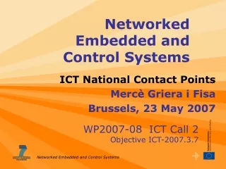 Networked Embedded and Control Systems