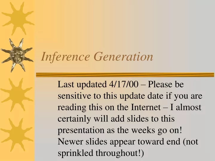 inference generation