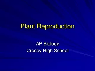 Plant Reproduction