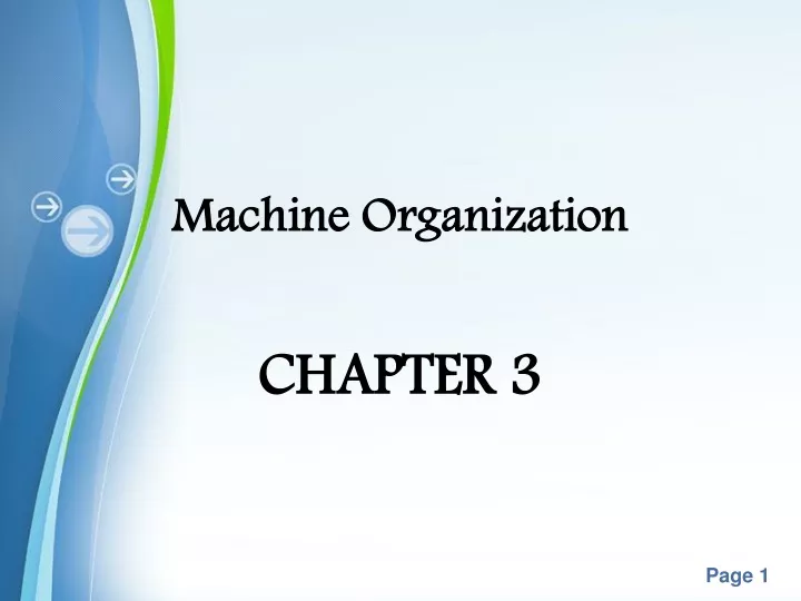 machine organization