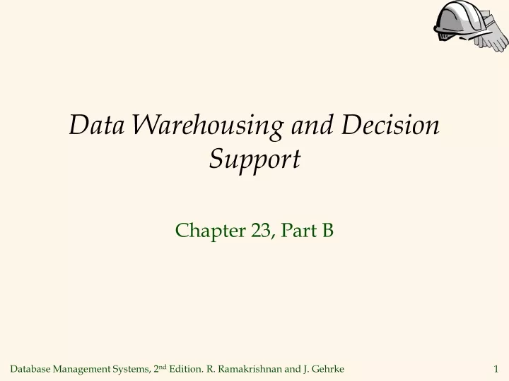 data warehousing and decision support