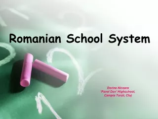 Romanian School System