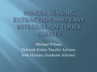 ImageR  Sensing Extraction and easy integration tools (ISEEIT)
