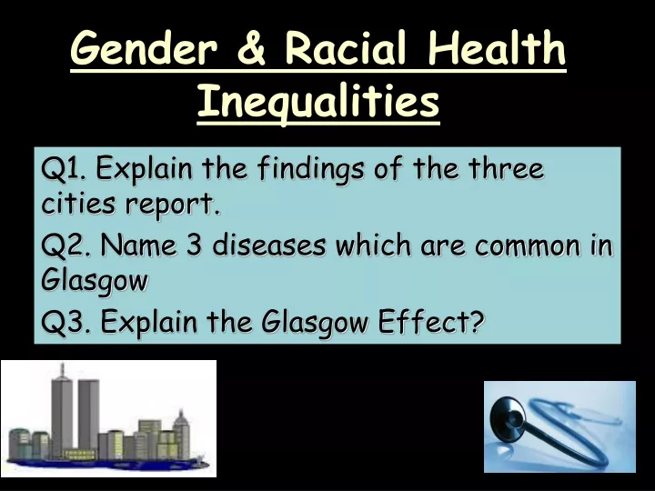 gender racial health inequalities
