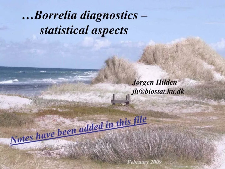 borrelia diagnostics statistical aspects