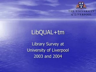 LibQUAL+tm