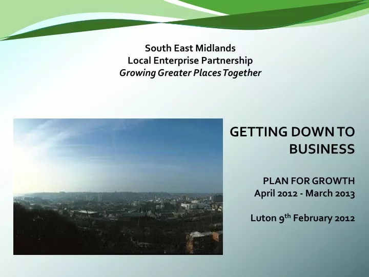 south east midlands local enterprise partnership