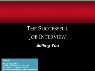 The Successful Job Interview