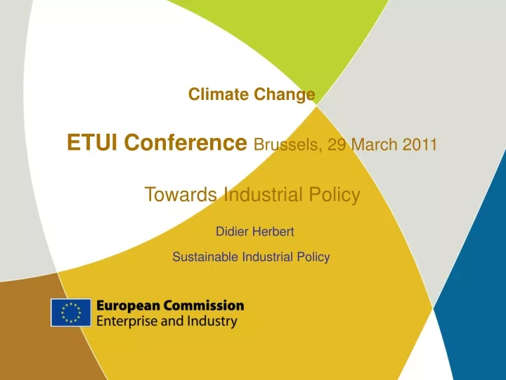 climate change etui conference brussels 29 march