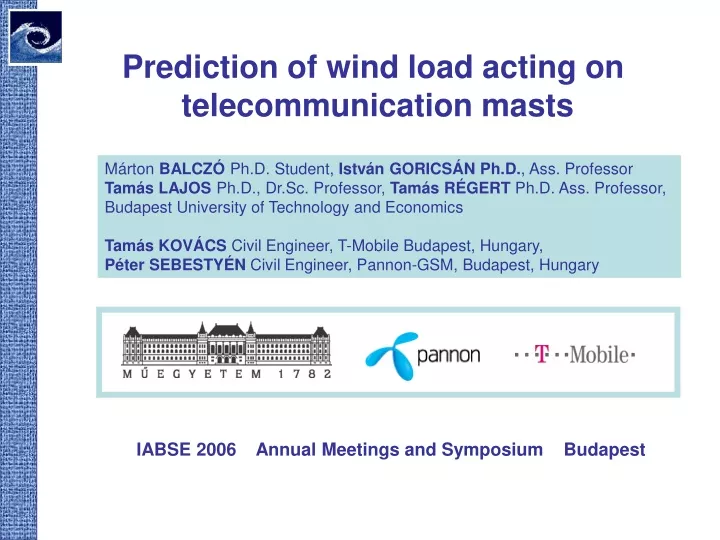 prediction of wind load acting
