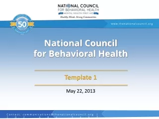 National Council for Behavioral Health