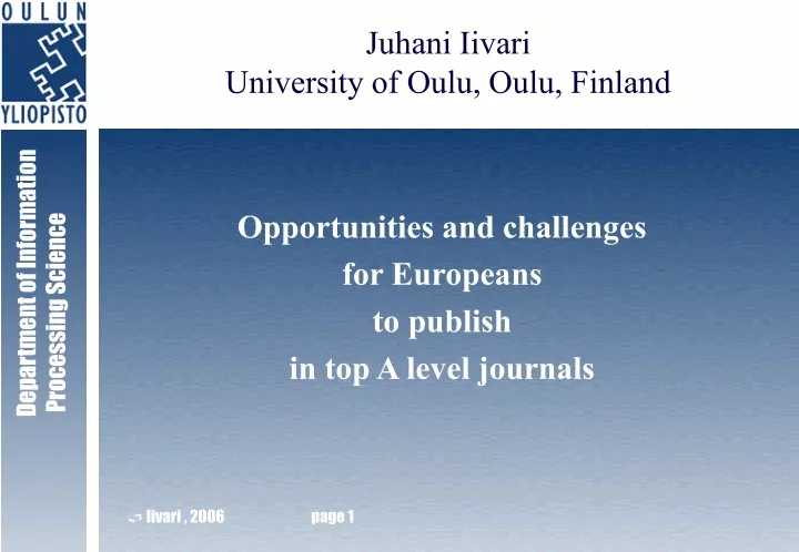 opportunities and challenges for europeans to publish in top a level journals