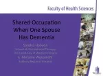 Shared Occupation When One Spouse Has Dementia
