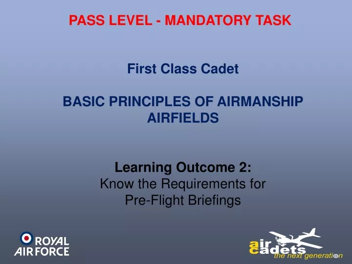 pass level mandatory task