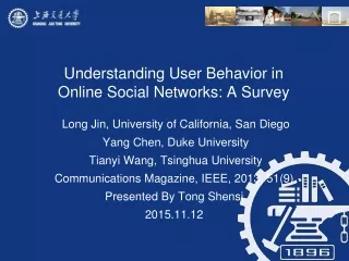 Understanding User Behavior in Online Social Networks: A Survey