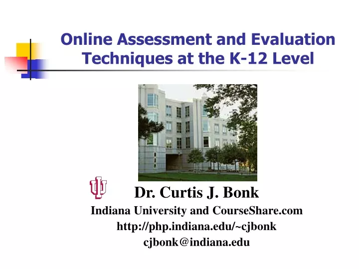 online assessment and evaluation techniques at the k 12 level