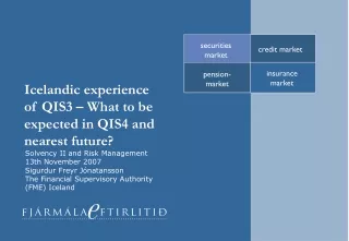 Icelandic experience of QIS3 – What to be expected in QIS4 and nearest future?