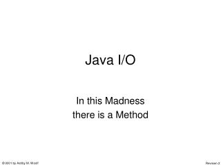 Java I/O