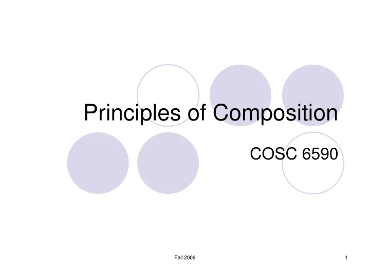 principles of composition