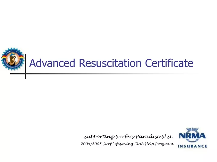 advanced resuscitation certificate