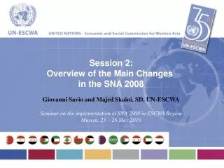 Session 2: Overview of the Main Changes  in the SNA 2008