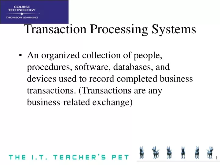 transaction processing systems