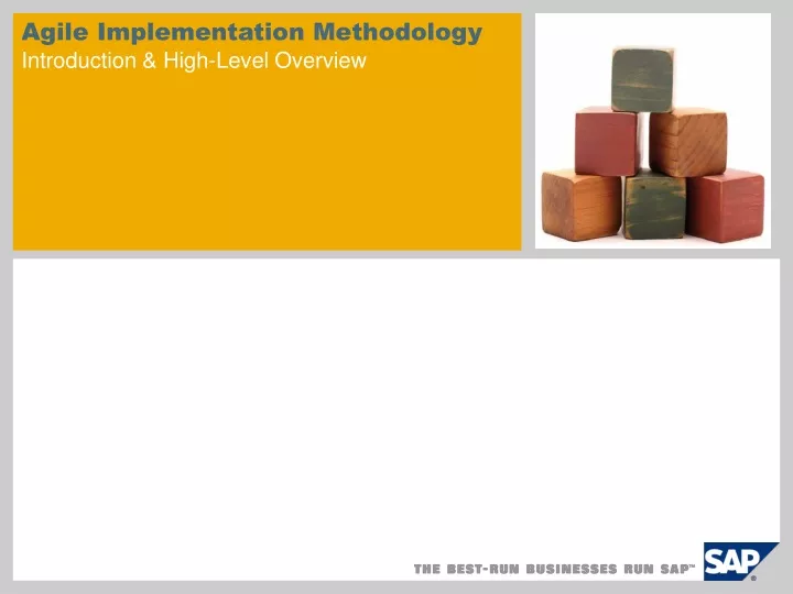 agile implementation methodology introduction high level overview