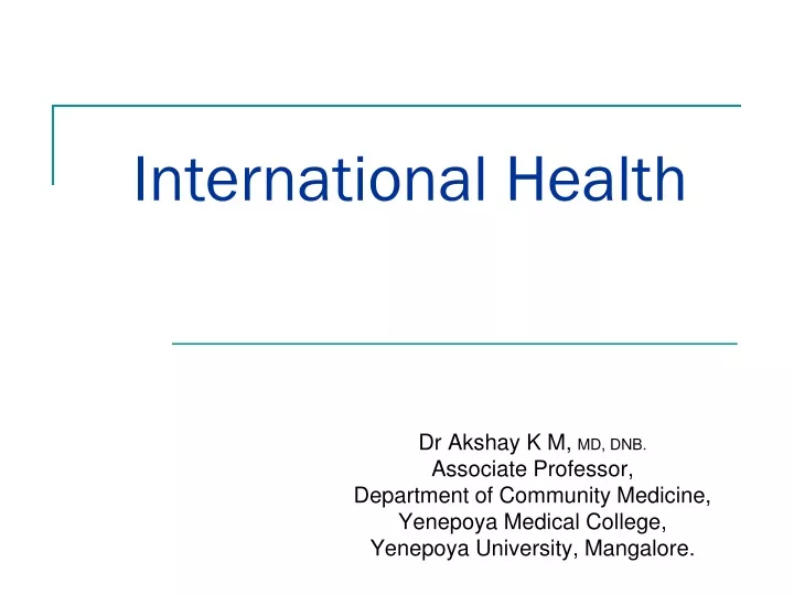 international health