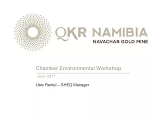 Chamber Environmental Workshop