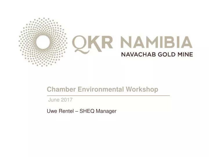 chamber environmental workshop