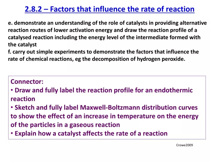 2 8 2 factors that influence the rate of reaction