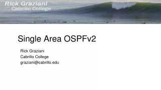 Single Area OSPFv2