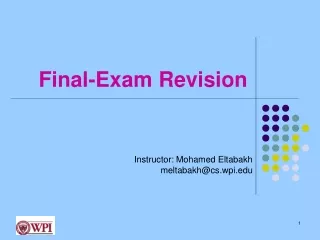 Final-Exam Revision