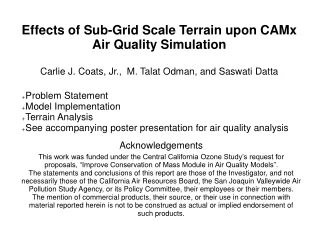 Problem Statement Model Implementation Terrain Analysis