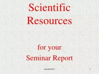 Scientific Resources
