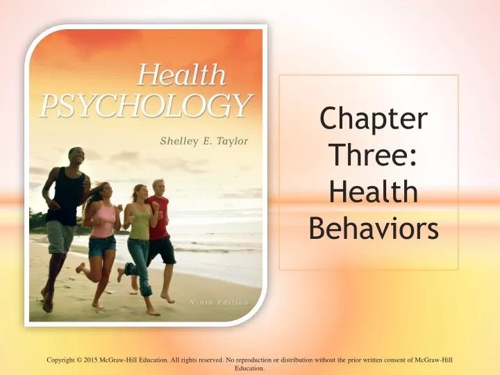 chapter three health behaviors