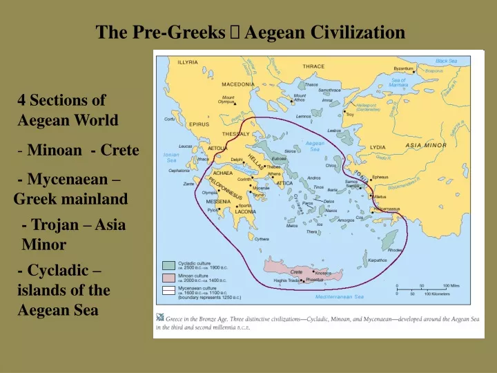 the pre greeks aegean civilization