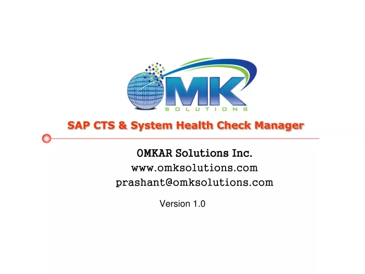 omkar solutions inc www omksolutions com prashant@omksolutions com