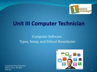 Unit III Computer Technician