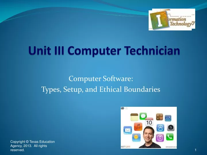 unit iii computer technician
