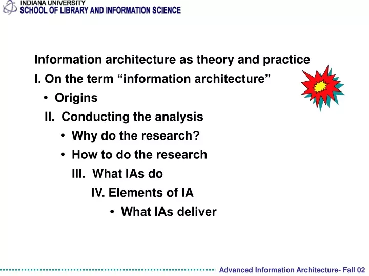 information architecture as theory and practice