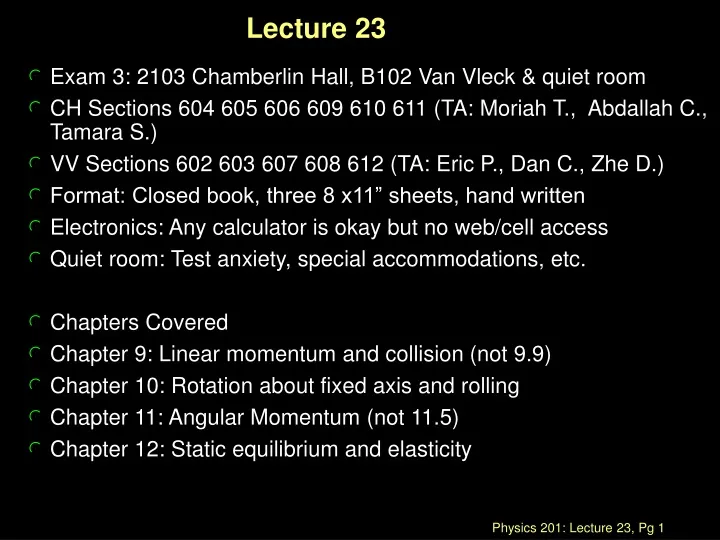 lecture 23