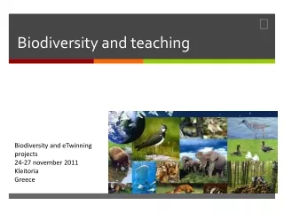Biodiversity and teaching