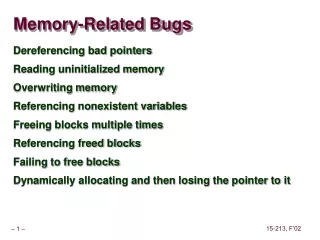Memory-Related Bugs