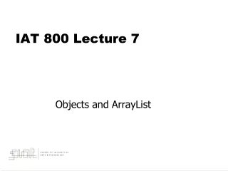 IAT 800 Lecture 7