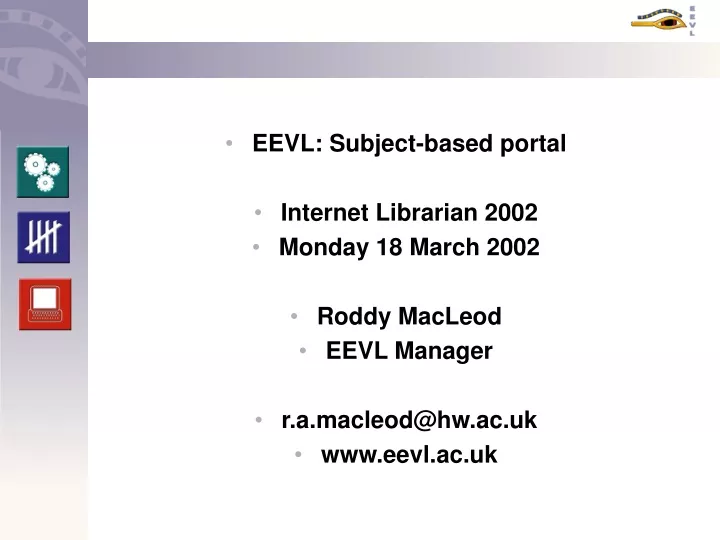 eevl subject based portal internet librarian 2002