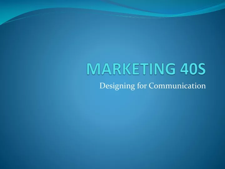 marketing 40s