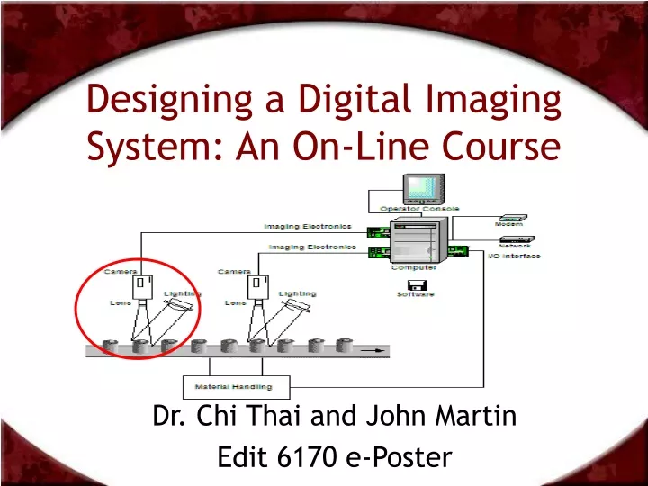designing a digital imaging system an on line course