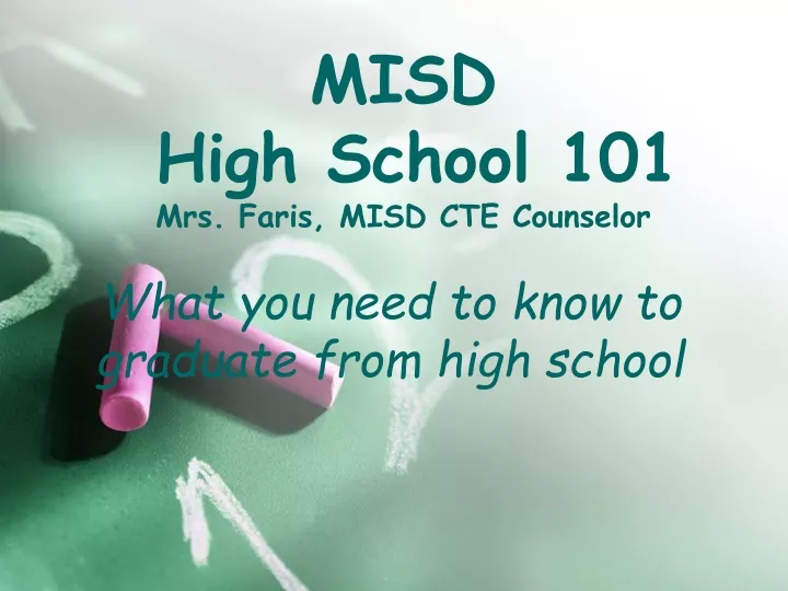 misd high school 101 mrs faris misd cte counselor