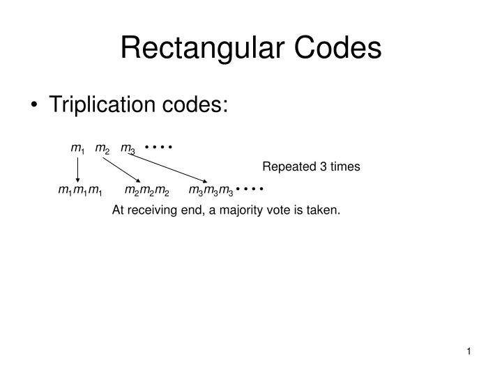 rectangular codes